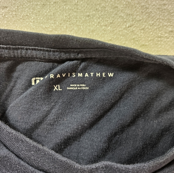 TravisMathew XL Navy Golf Cart Graphic T Shirt - Picture 2 of 5